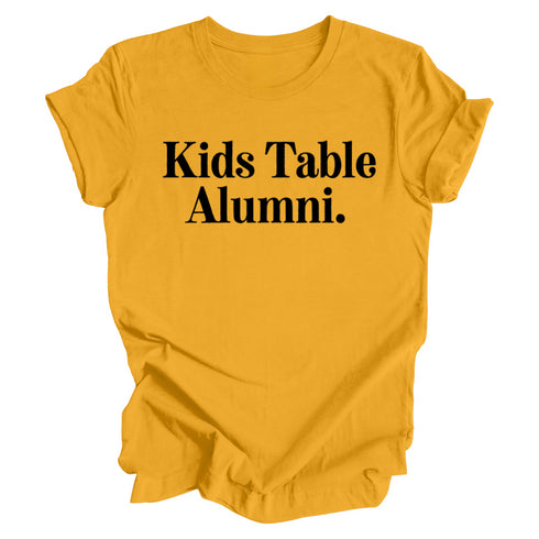 Thanksgiving- Kids Table Alumni ( Multiple Options and Colors)